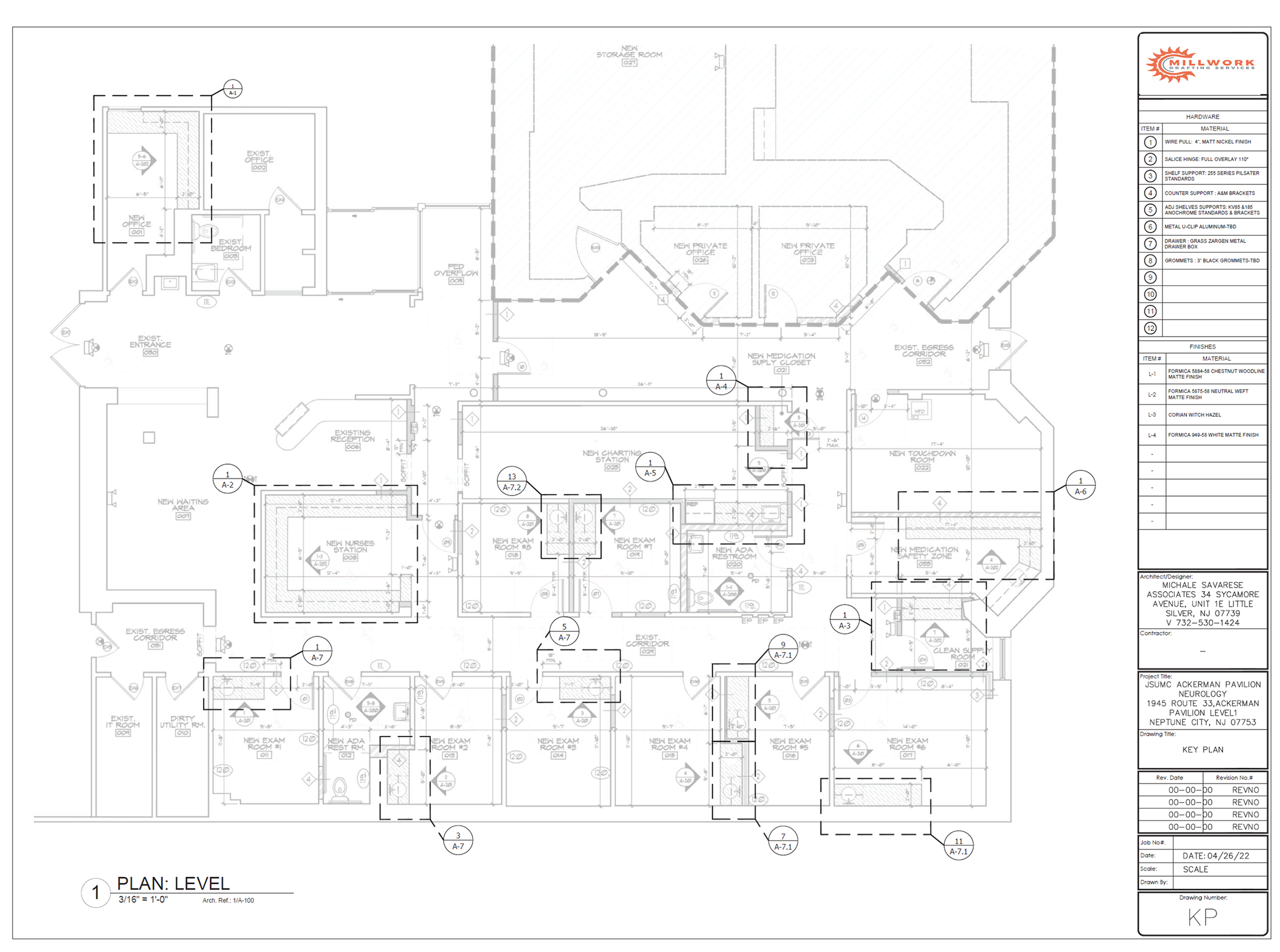 Architectural Millwork Shop Drawing Services